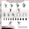 Service Caster 3 Inch 316SS Thermoplastic Rubber Swivel 1-1/4 Inch Stem Caster Set Brake SCC SCC-SS316EX20S314-TPRB-TLB-114-4 - alternate 3